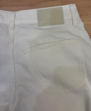 Revice Denim White Low Rise Wide Leg Jeans thumbnail 5