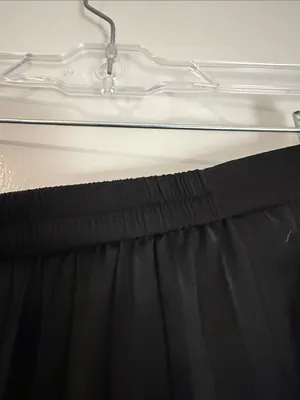 Banana Republic Black Midi Pleated Skirt thumbnail 5