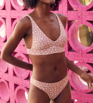 ‼️ Pique Longline V Scoop Bikini Top‼️ thumbnail 1