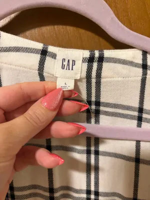 GAP Plaid Wrap Top thumbnail 2
