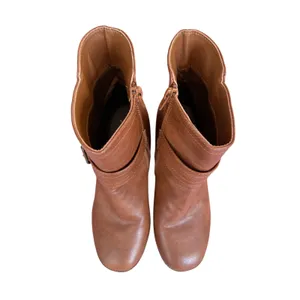 Yoki Brown Chunky Platform Ankle Boots Buckle Block Heel Size 8 thumbnail 9