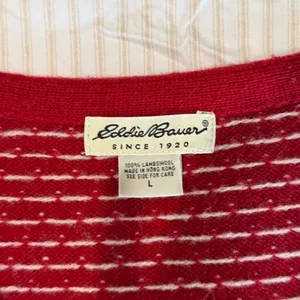 vintage 90s cottage Eddie Bauer Knit Sweater Vest Lambswool Nordic Fair Isle thumbnail 2