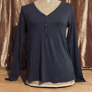 Old Navy Relaxed Henley Long Sleeve thumbnail 1