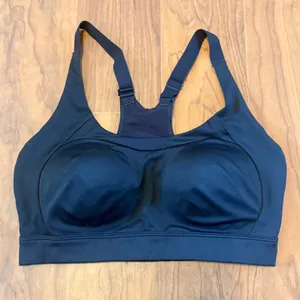 Gymshark High Support Sports Bra Black Molded Cups Adjustable GLSB4722 Medium thumbnail 1