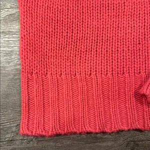 American Eagle Outfitters XL Coral Vintage‎ Y2K Wool Open Knit Mockneck Sweater thumbnail 6