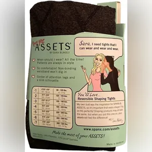 NWT Spanx Love Your Assets Flipside Diamond Reversible Shaping Tights Size 2 thumbnail 4