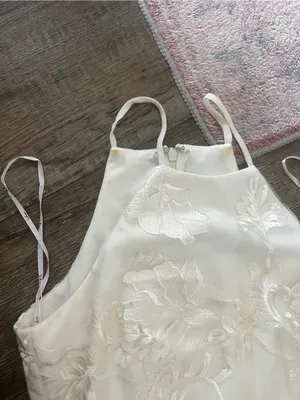 Lulus White In The Moment Floral Embroidered Mini Dress xs thumbnail 10