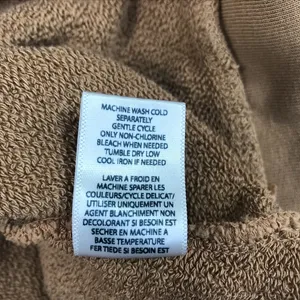 NSF Distressed Terry Hoodie Sz L Brown Oversize Chunky Cozy Boho Trendy Made USA thumbnail 8