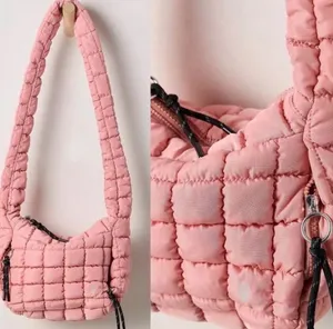 Free People Soft Quilted Pink Shoulder Bag thumbnail 1