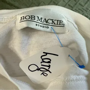 Bob Mackie Studio Vintage White Star T-Shirt thumbnail 4