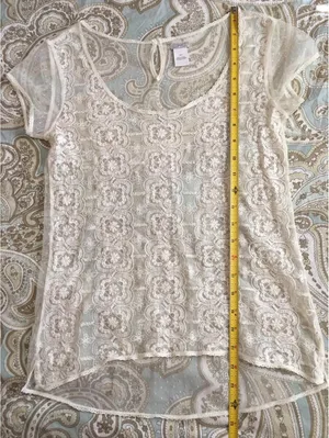 Aerie Pretty Luxuries Lace Shirt Top Blouse Size XS Extra Small thumbnail 10