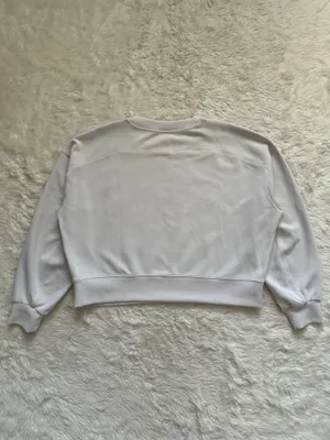 Lululemon Sweatshirt Softstreme Perfectly Oversized Cropped Crew Pullover Sz 8 thumbnail 3
