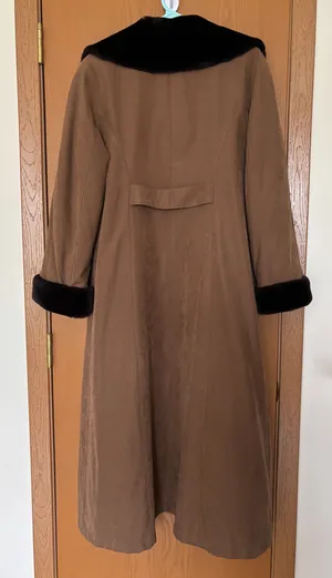 Vintage Full Length Faux Fur Coat – UD (Utex) Design – Size 8 thumbnail 2