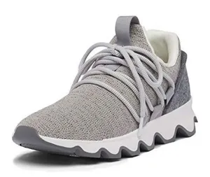 Sorel kinetic impact Women's Light Gray Knit Athletic Sneakers Size 8 thumbnail 1