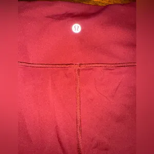 lululemon athletica Burgundy Leggings Size 4 thumbnail 2