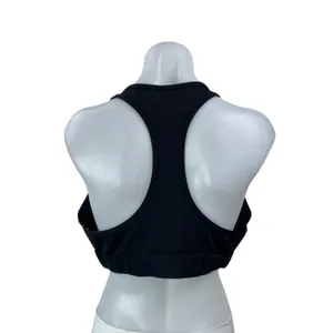 PE Nation Women's Black Full Zip Racerback Athletic Crop Top Sports Bra Size XL thumbnail 3