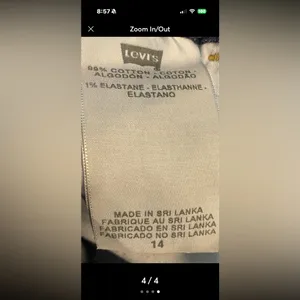 Levi’s shorts in a size 14 thumbnail 4