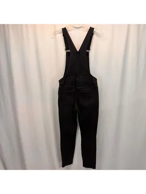 Madewell Black Denim Jean Overalls S Cabincore Minimalist Workwear Granola Girl thumbnail 5