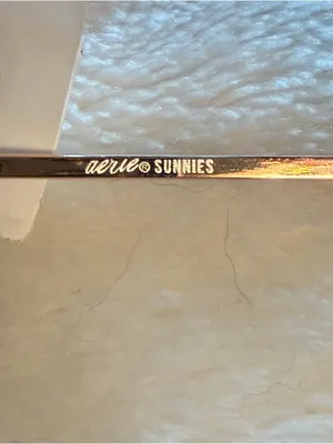 Aerie Sunnies So Fly Gold-Tone Aviator Sunglasses NEW thumbnail 5