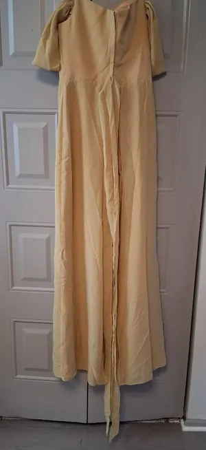 Gown Gallery bridal and formal wear "wedding dress" jumpsuit in yellow size 4. New with tags. thumbnail 1