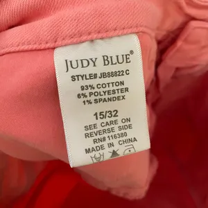 Judy Blue Hot Pink Garment Dyed Frayed Straight Leg Jeans Cropped Women 15 / 32 thumbnail 10