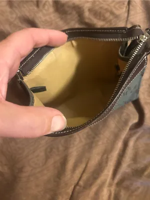 DB Patterned Canvas pouch thumbnail 6