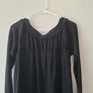 We The Free Must Have Henley 3-Button Placket Waffle Knit Long Sleeve Tee Small thumbnail 6