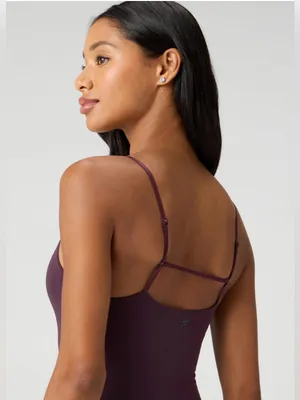 Fabletics Strappy Seamless Maxi Dress Small Oxblood Burgundy Bodycon Minimal thumbnail 3