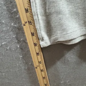 3099 | John Galt Waffle Knit Thermal Loungewear Pants Gray OS Minimalist Cozy thumbnail 4