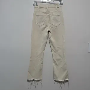 Mother The Hustler Ankle Fray Jeans‎ in Gettin' In Ivory Size 24 thumbnail 4