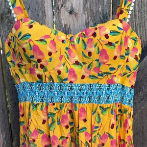 NWT Anthropologie Farm Rio Anjou Maxi Dress Size 2 Petite Retail $240.00 thumbnail 12