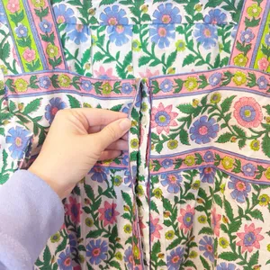 Pink City Prints Hand Block Printed Top Medium Boho Cottagecore Artisan India thumbnail 3