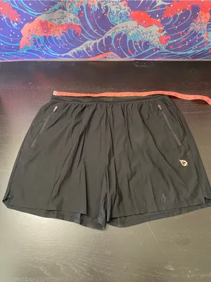 Baleaf Black Athletic Shorts with Logo thumbnail 5