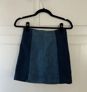 Free People Denim Mini Skirt thumbnail 1