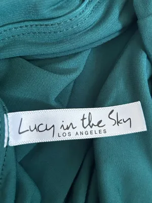 Lucy in the Sky Green One Shoulder‎ Cut Out Stomach Ruched Mini Dress Large thumbnail 6