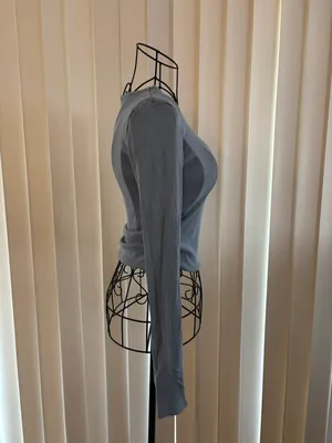Alo Gather Long Sleeve Celestial Blue thumbnail 8