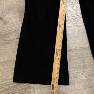 Maeve Anthropologie Naomi Wide Leg Trousers Pants Linen Blend Mid Rise‎ Black 12 thumbnail 7