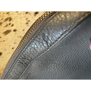 All Saints Captain Lea Leather Crossbody Bag In Gray thumbnail 11