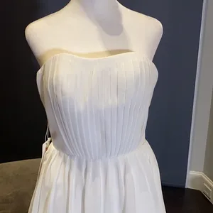 Women’s Elegant Ivory Short Prom Party Formal Dress Size S NWT **READ FLAW thumbnail 2