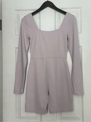 Aritzia Babaton Sculptknit Square Neck Romper in Pink thumbnail 3