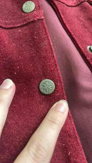 Agapo maroon leather vest thumbnail 4