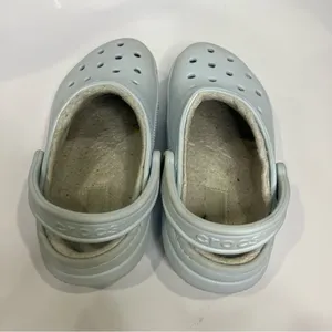 Crocs originals lined light blue women’s size 6 casual cozy‎ slip on trendy thumbnail 7