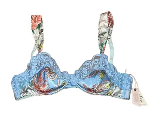 Free People NWT HAH blue padded bralette thumbnail 1