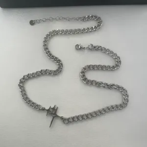 Link Chain Star Necklace for Men Women Streetwear Punk Hip Hop Unisex Style thumbnail 5