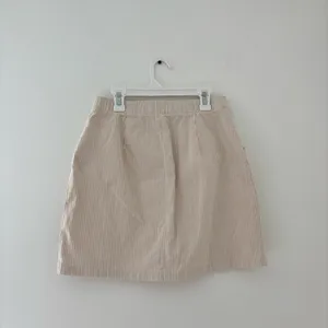 Hollister Beige and White Striped Mini Skirt thumbnail 3