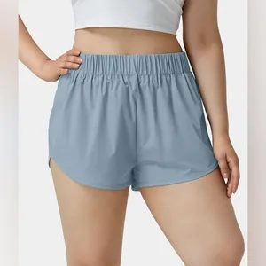 Halara High Waisted Dolphin Hem Casual Shorts 2” Medium Women’s Moon Ice Blue. thumbnail 1