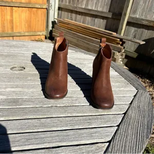 Lance Block Heel Bootie In Cognac Oiled‎ Leather by Bp size 8 fall winter casual thumbnail 4