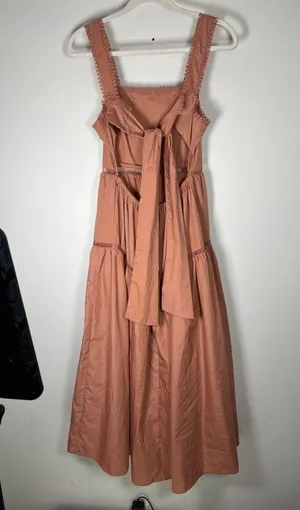 By The River NWT Tiered Tie Back Maxi Dress With Crochet Inset Detail Sz S thumbnail 8