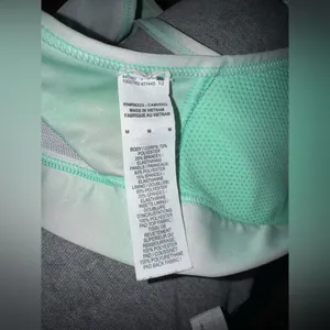 Nike Dri - Fit Mint green and white sports bra thumbnail 3