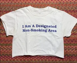 Quirky Graphic Tee Crop Top thumbnail 1